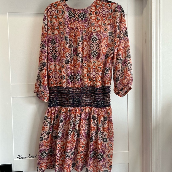 Vanessa Virginia Anthropologie day tripper Multicolor Dress size LP - Picture 3 of 8
